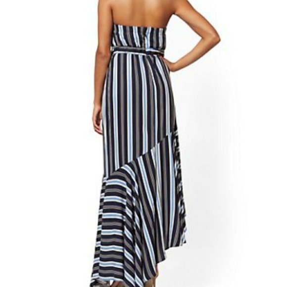 Negotiable πΈπ· NY&CO Stripe Maxi Dress - Picture 2 of 5